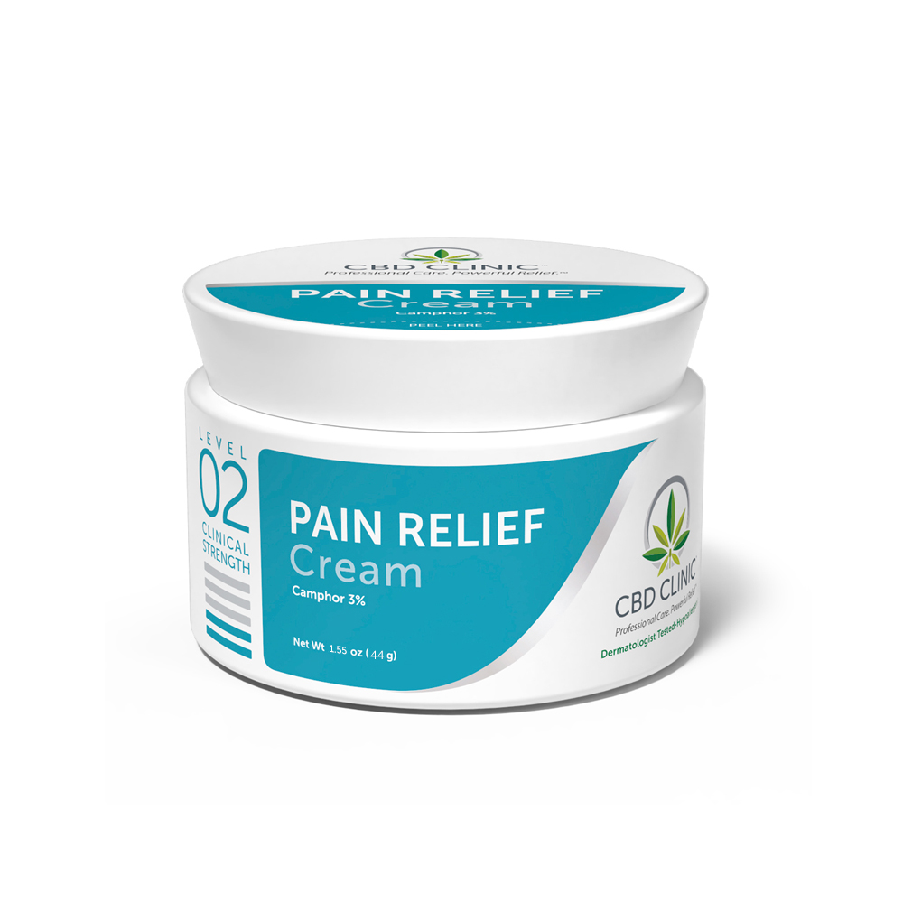 CBD Clinic PAIN RELIEF CREAM - LEVEL 2 - 44G JAR