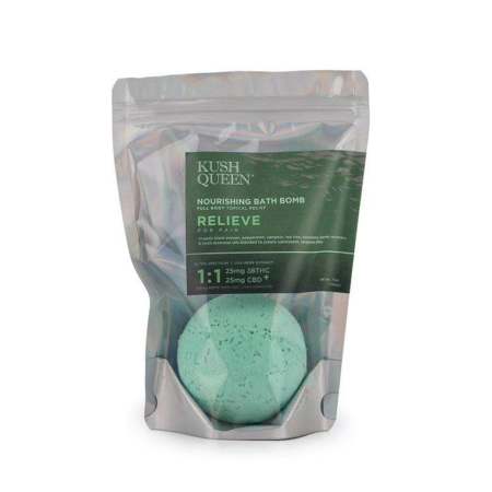 Relieve 1:1 CBD and Delta 8 THC Bath Bomb