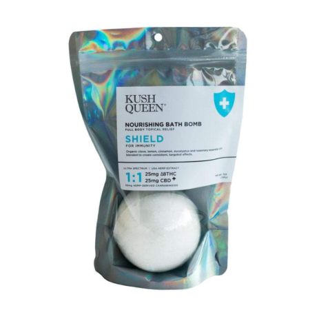 Shield For Immunity 1:1 CBD & Delta 8 THC Bath Bomb